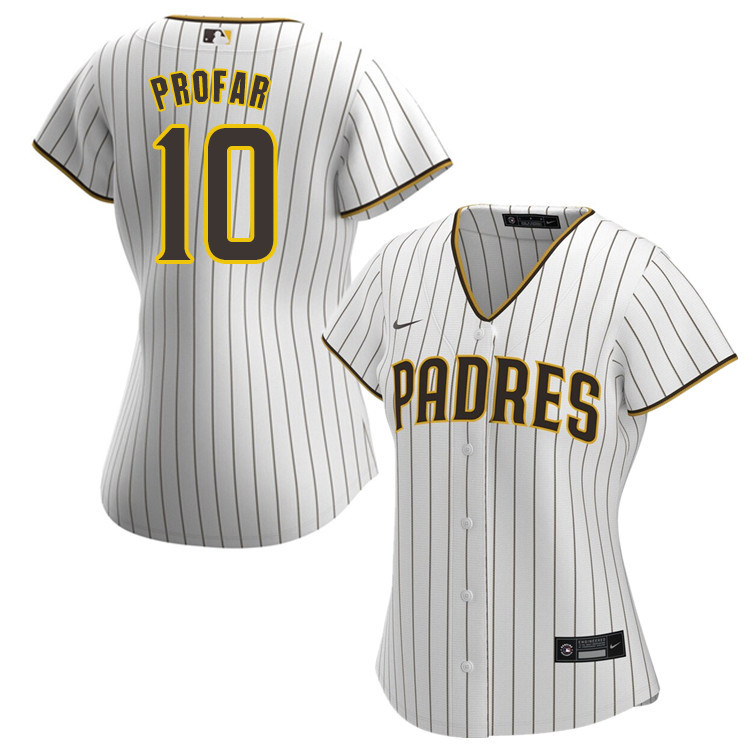 Nike Women #10 Jurickson Profar San Diego Padres Baseball Jersey Sale-White